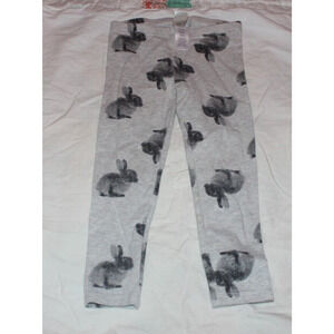 OshKosh Cotton Blend Leggings Size 3T in Gray w/Bunny Print